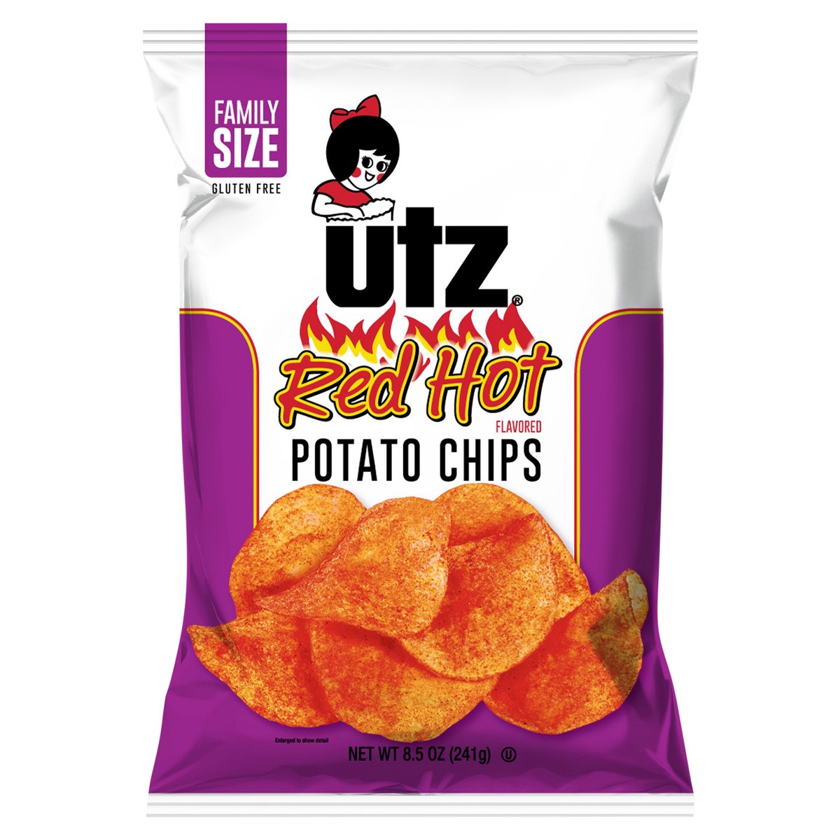 slide 11 of 12, Utz 8.5 oz Utz Red Hot Potato Chips, 8.5 oz