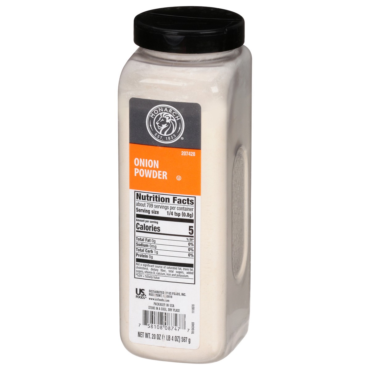slide 9 of 12, Monarch Powder Onion - 20 oz, 20 oz