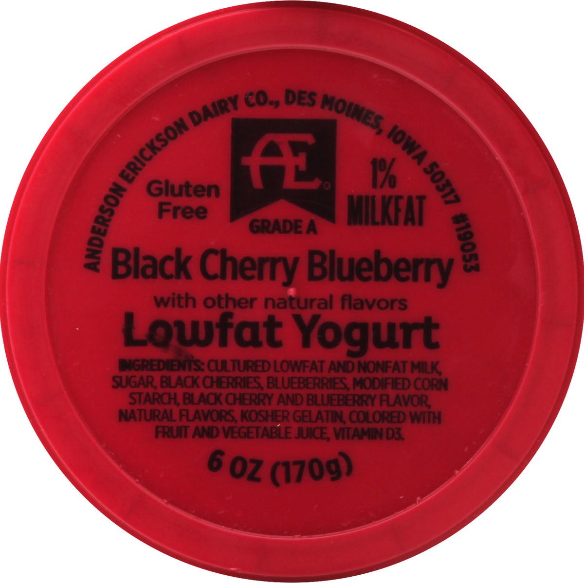 slide 6 of 8, Anderson Erickson Dairy Lowfat Black Cherry Blueberry, 6 oz