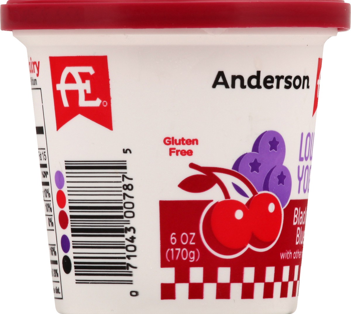 slide 8 of 8, Anderson Erickson Dairy Lowfat Black Cherry Blueberry, 6 oz