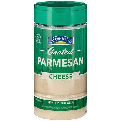 slide 1 of 1, Hill Country Fare Grated Parmesan Cheese, 8 oz