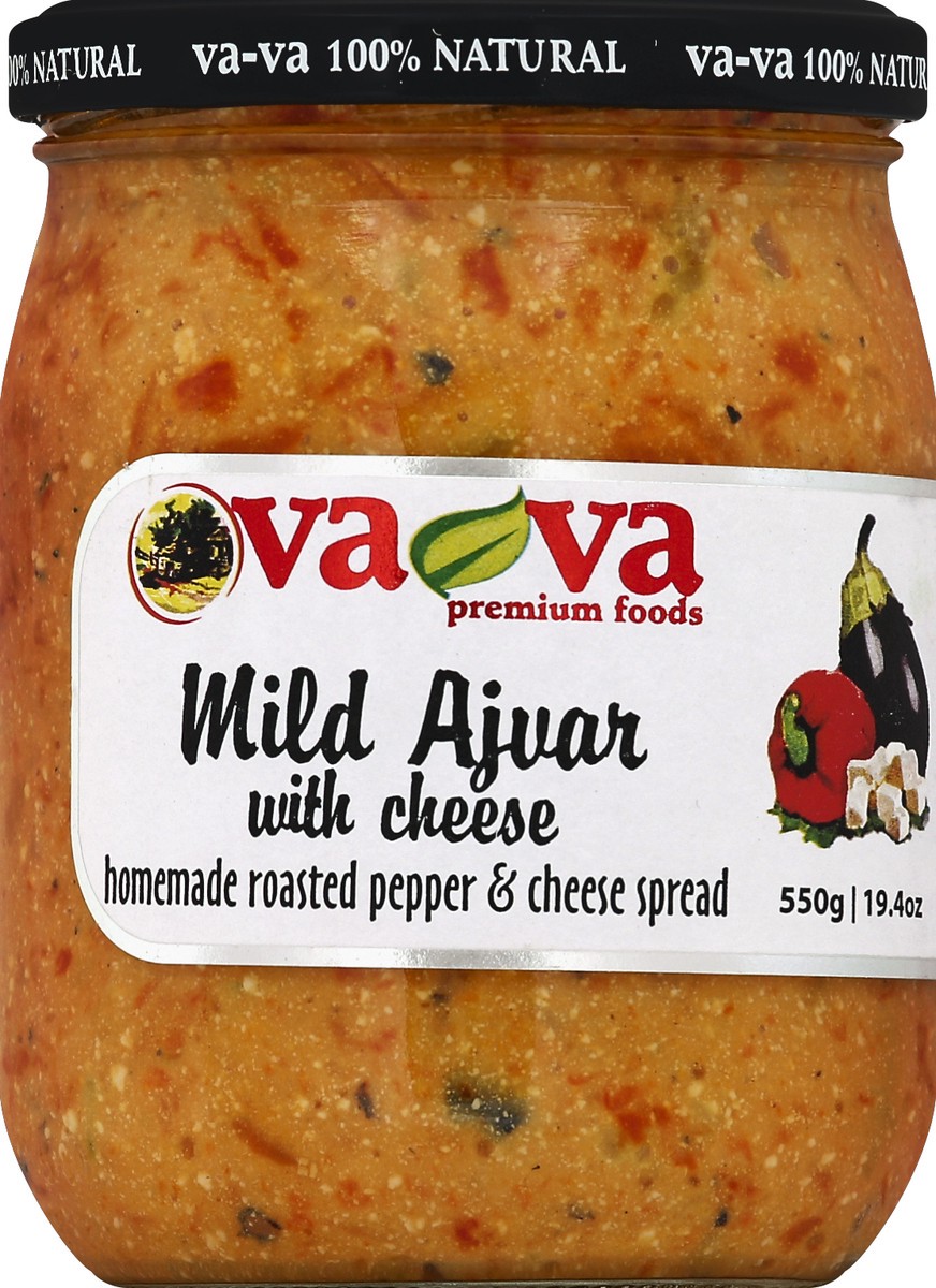 slide 2 of 2, Va-Va Mild Ajvar Pepper Spread with Cheese, 19.4 oz