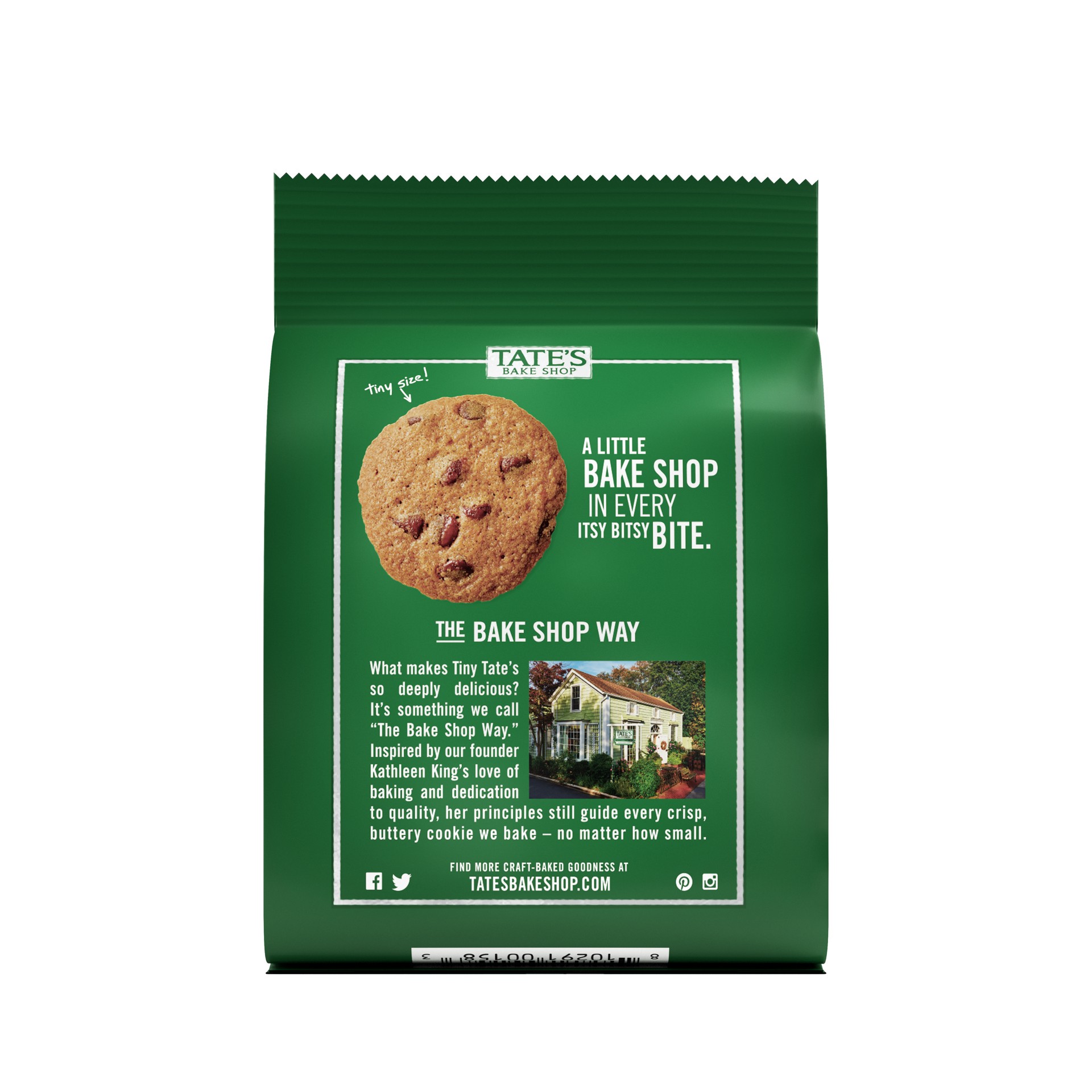 slide 3 of 5, Tate's Bake Shop Tiny Chocolate Chip Cookies, 24 - 1 oz Bags, 24.19 oz