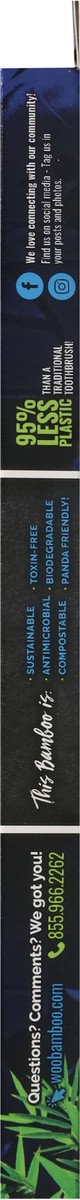 slide 5 of 11, WooBamboo Super Soft Bristles Bamboo Toothbrush 1 ea, 1 ct
