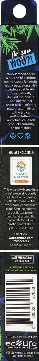 slide 2 of 11, WooBamboo Super Soft Bristles Bamboo Toothbrush 1 ea, 1 ct