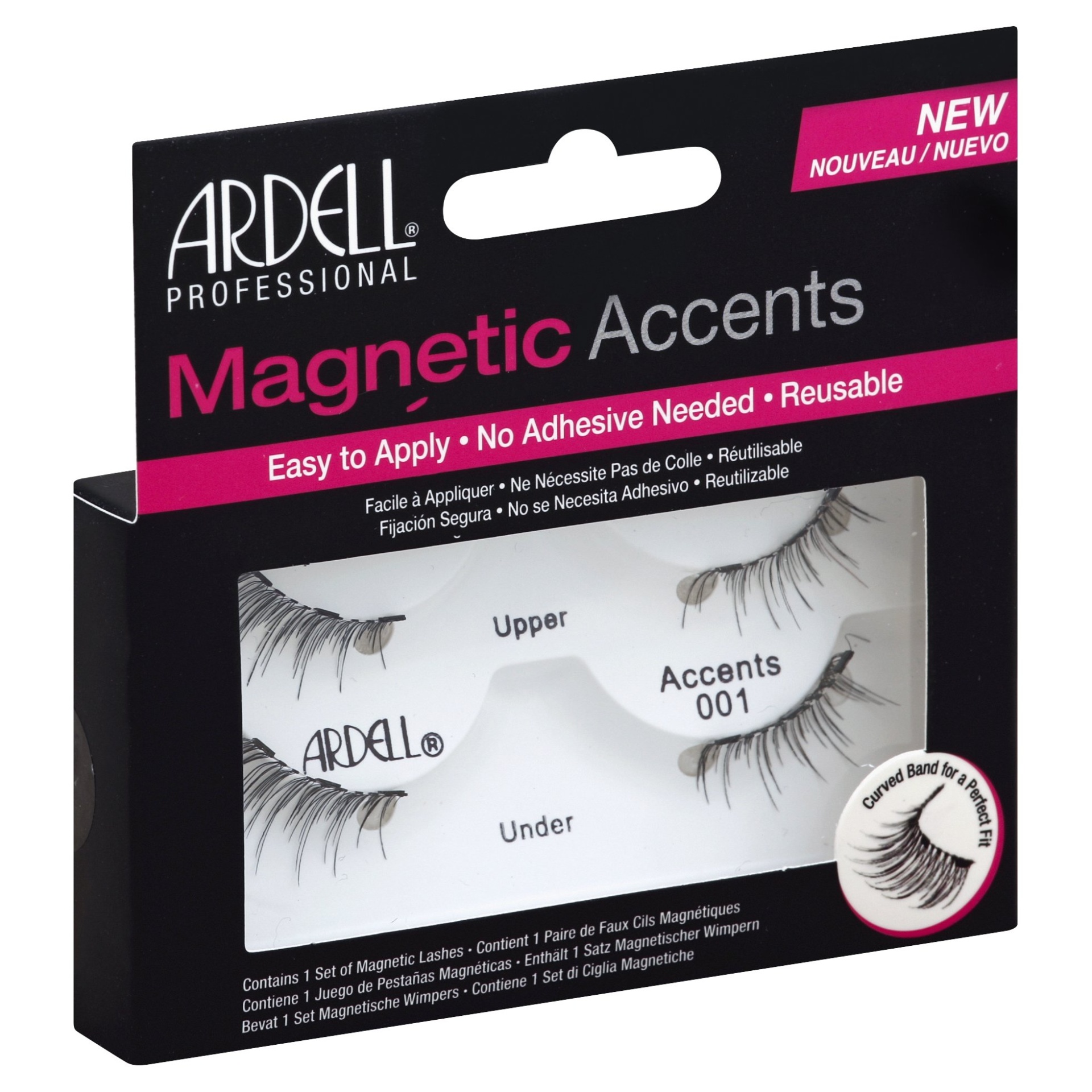 Ardell Accent 001 Magnetic Eyelashes Black 1 ct | Shipt