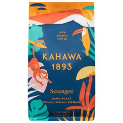 Kahawa 1893 Serengeti Dark Roast Whole Bean Coffee 12 oz