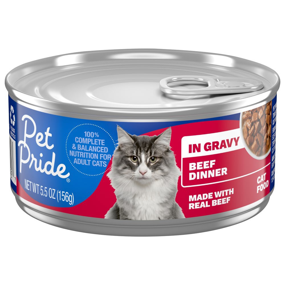 slide 2 of 4, Pet Pride Shredded Beef Gravy Dinner, 5.5 oz