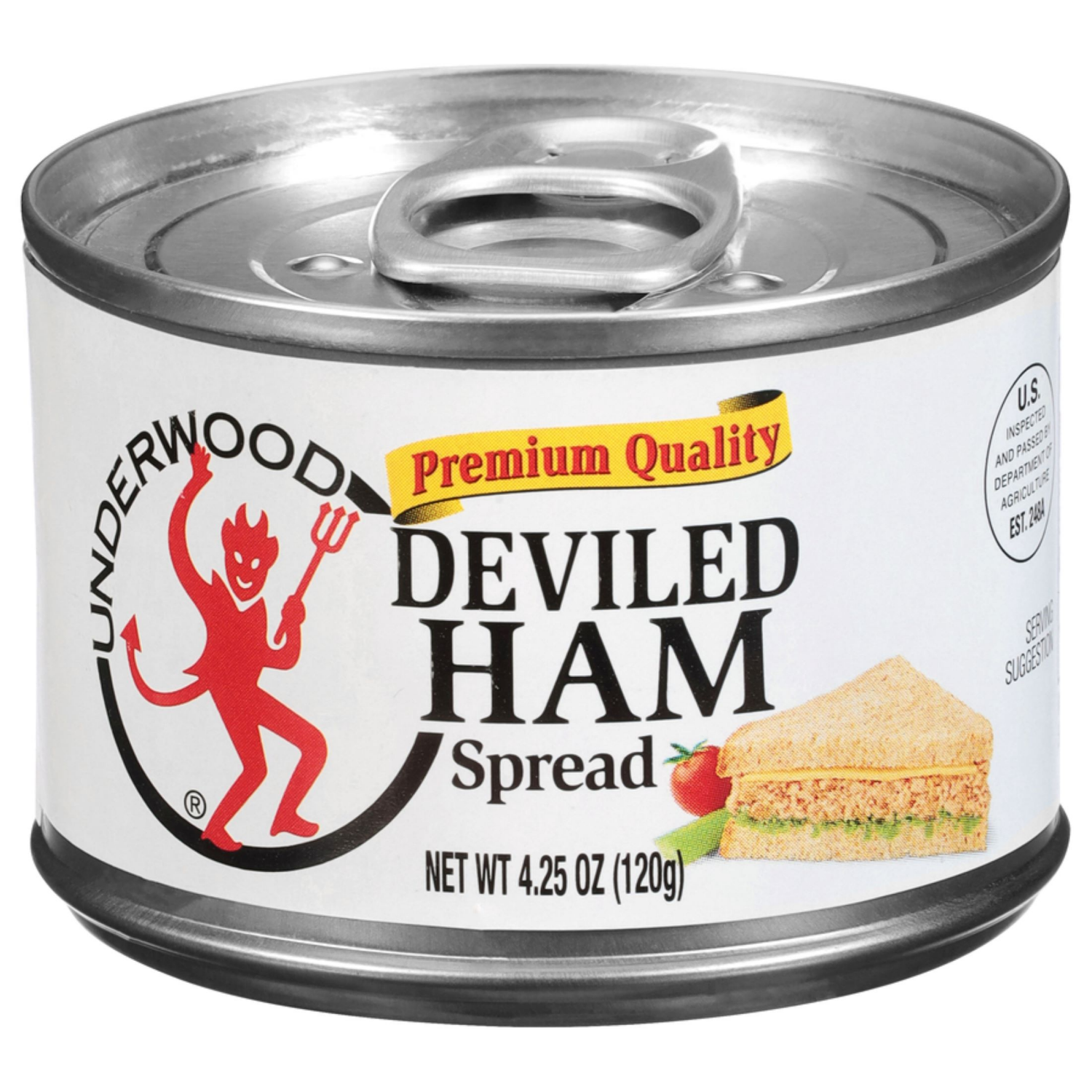 slide 1 of 2, Underwood Deviled Ham Spread- 4.25 oz, 4.25 oz