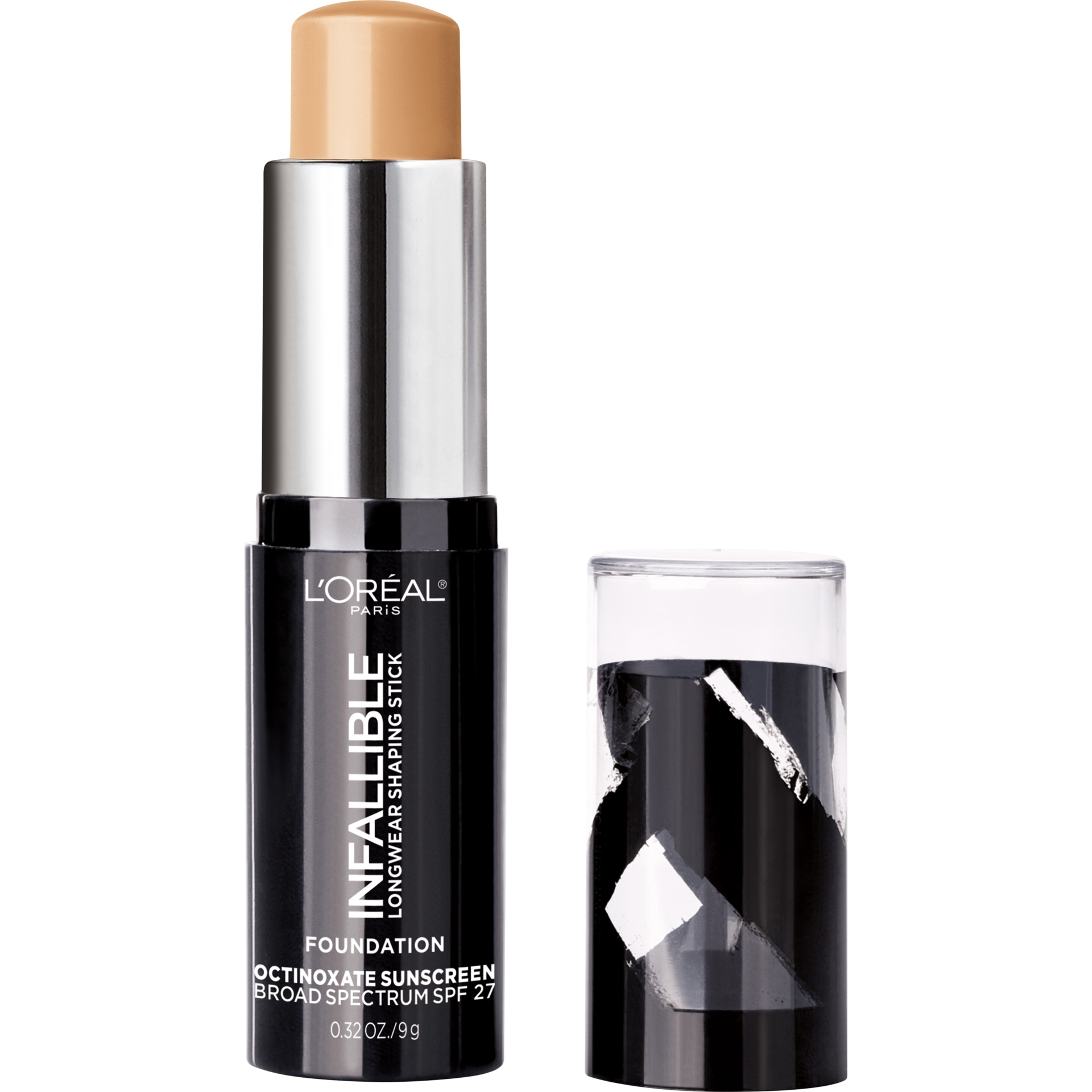 slide 2 of 2, L'Oréal Paris Infallible Longwear Foundation Shaping Stick Natural Beige, 0.32 oz