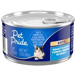 Pet Pride Turkey Cuts In Roasted Turkey Flavored Gravy Wet Cat Food
