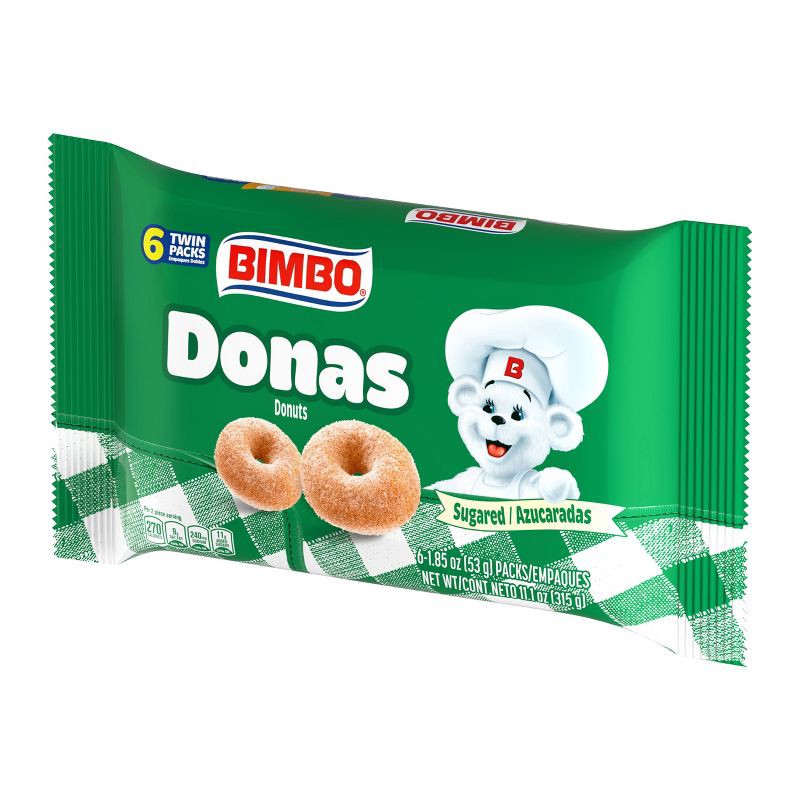 slide 2 of 7, Bimbo Donas Sugar Donuts - 11.1oz/6ct, 11.1 oz, 6 ct