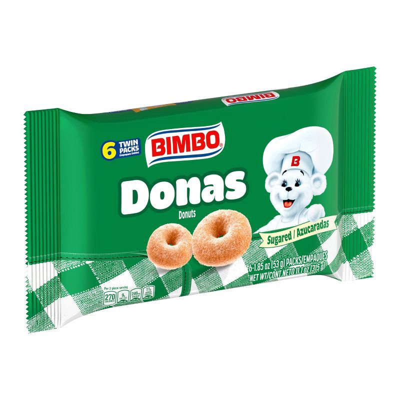 slide 6 of 7, Bimbo Donas Sugar Donuts - 11.1oz/6ct, 11.1 oz, 6 ct