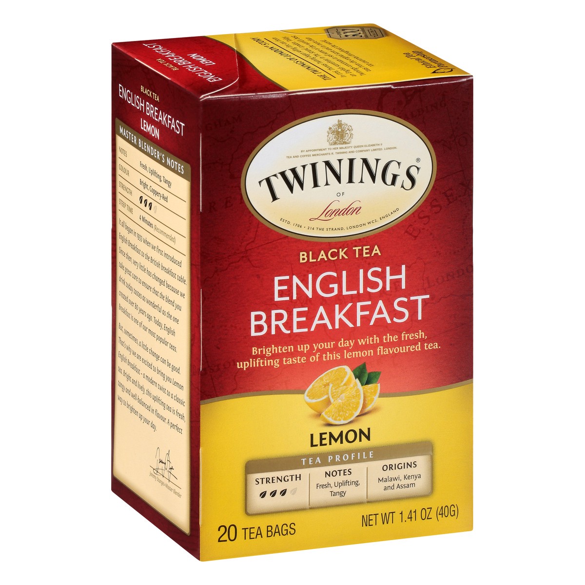 slide 6 of 9, Twinings Lemon English Beakfast - 20 ct, 20 ct