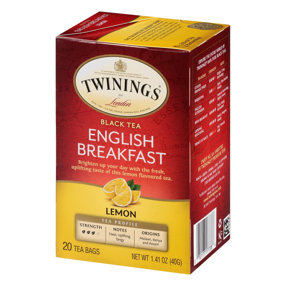 slide 8 of 9, Twinings Lemon English Beakfast - 20 ct, 20 ct