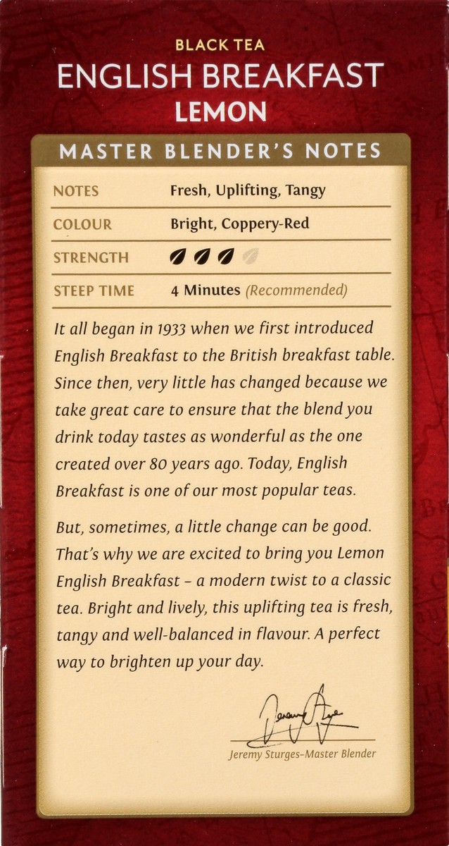 slide 3 of 9, Twinings Lemon English Beakfast - 20 ct, 20 ct