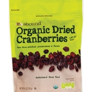 slide 1 of 1, CVS Gold Emblem Abound Organic Dried Cranberries, 6 oz