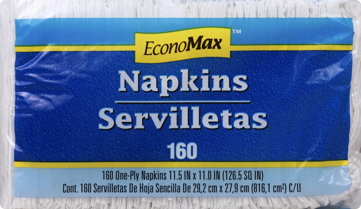 slide 8 of 8, EconoMax Napkins, 160 ct