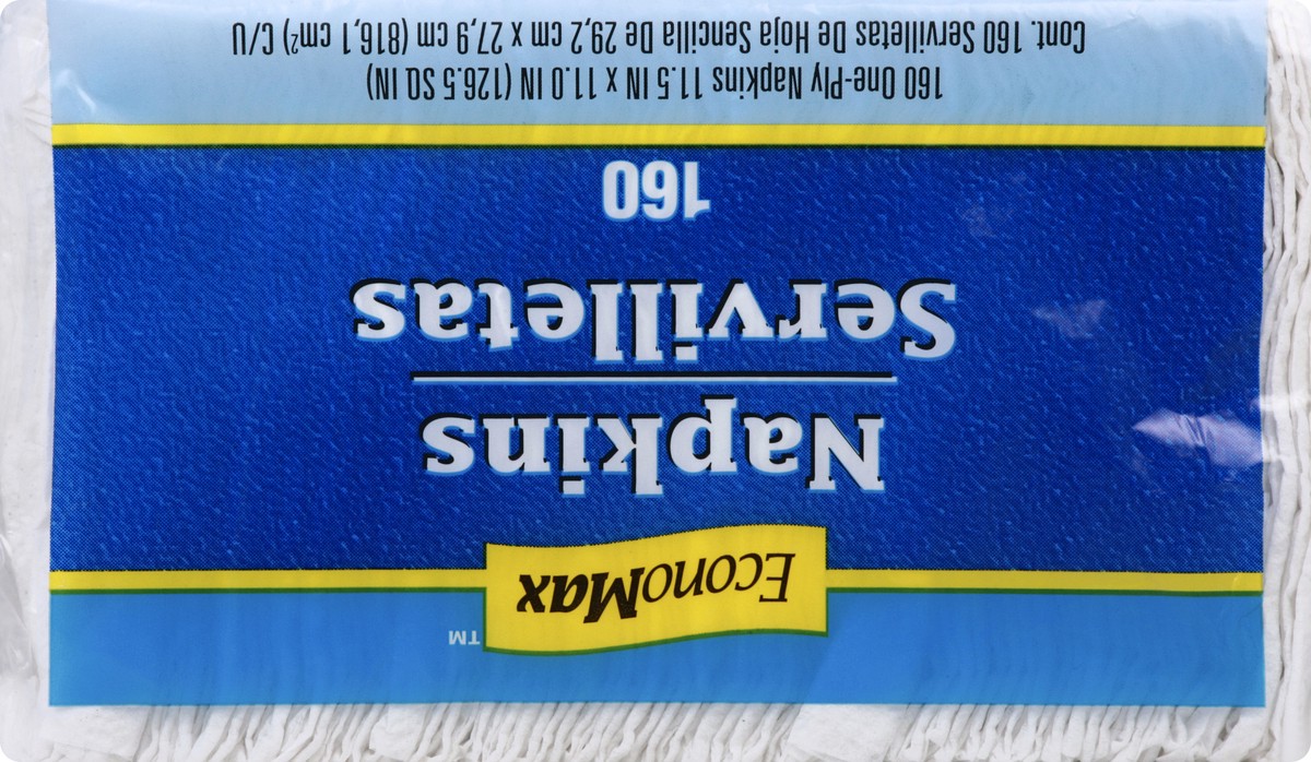 slide 3 of 8, EconoMax Napkins, 160 ct