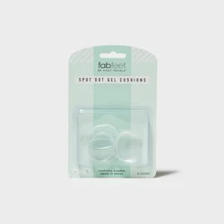 Fab Feet Women's by Foot Petals Gel Spot Dots Shoe Cushions Clear - 6 pack: Urethane Shoe Accessories