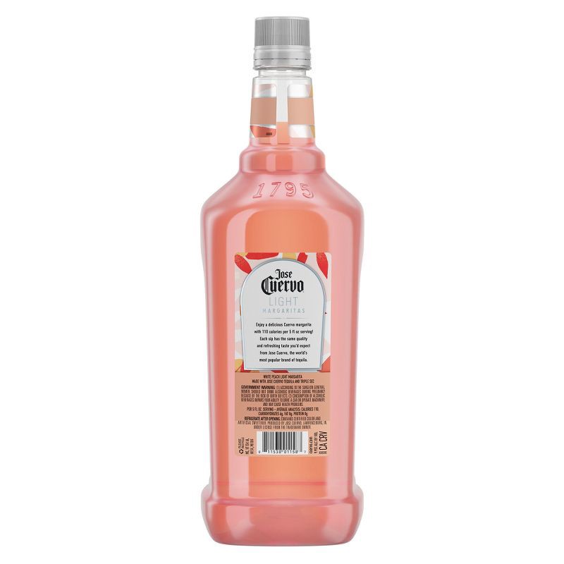 slide 3 of 10, Jose Cuervo White Peach Light Margarita - 1.75L Bottle, 1.75 liter