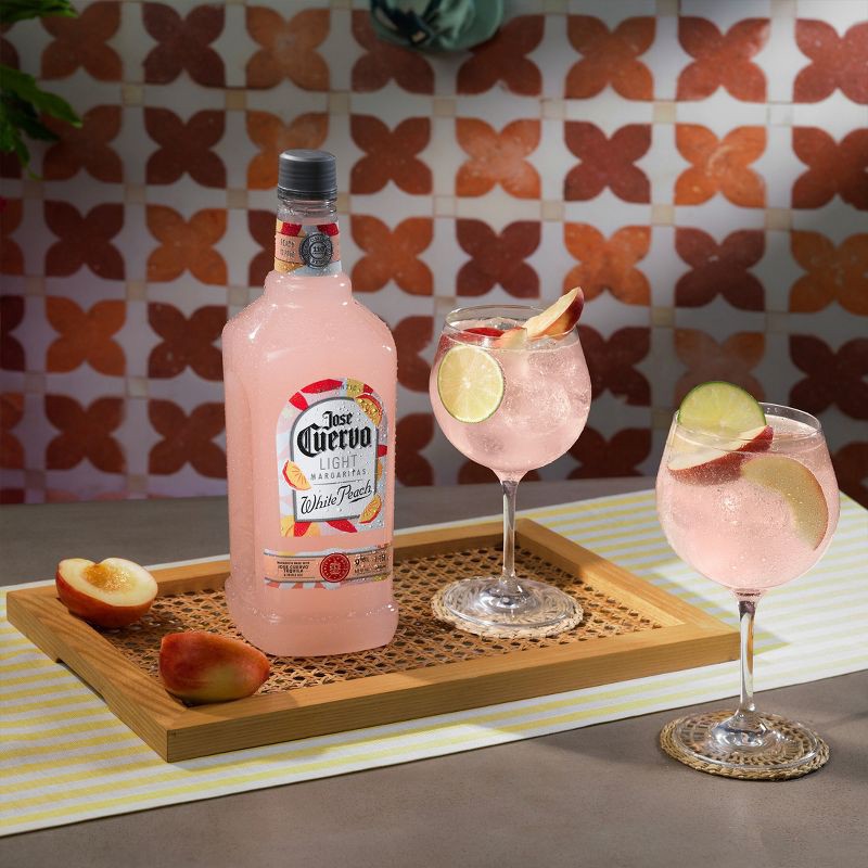 slide 4 of 10, Jose Cuervo White Peach Light Margarita - 1.75L Bottle, 1.75 liter