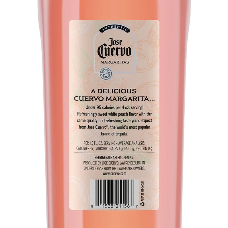 slide 4 of 10, Jose Cuervo White Peach Light Margarita - 1.75L Bottle, 1.75 liter