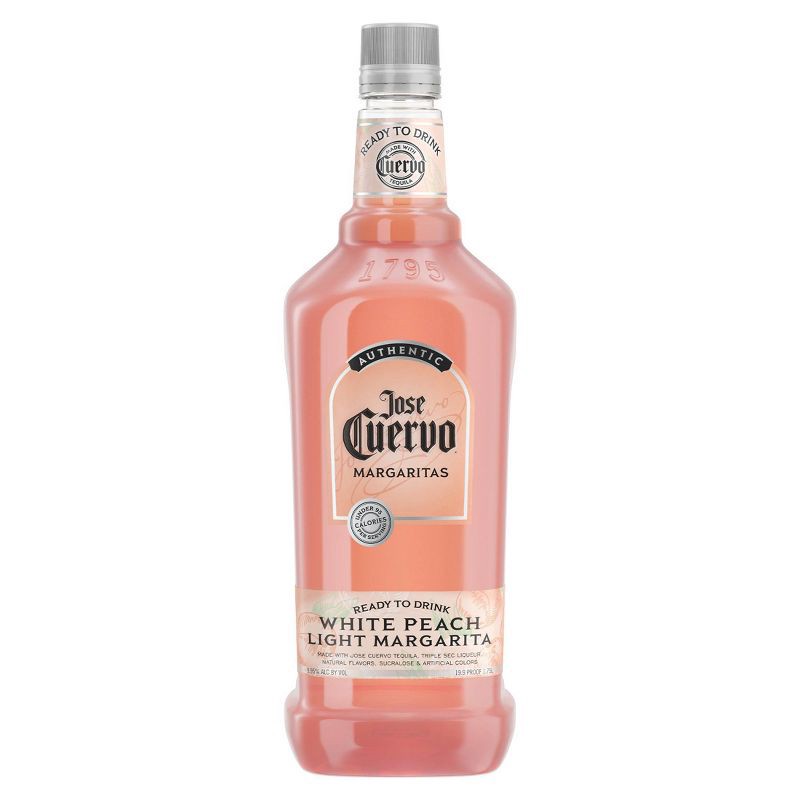 slide 1 of 10, Jose Cuervo White Peach Light Margarita - 1.75L Bottle, 1.75 liter