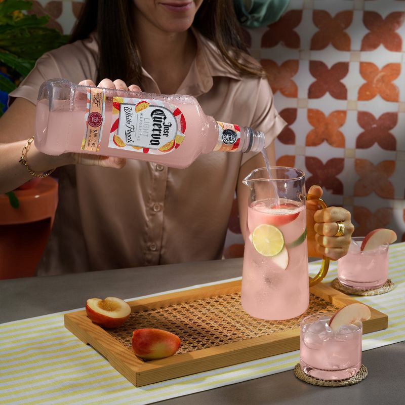 slide 6 of 10, Jose Cuervo White Peach Light Margarita - 1.75L Bottle, 1.75 liter