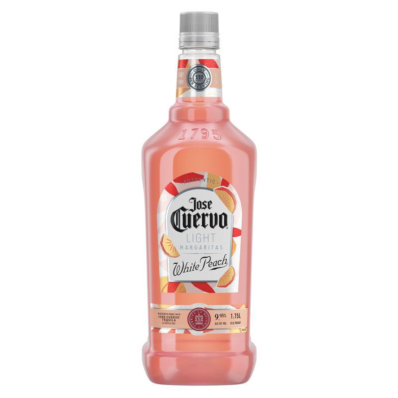 slide 1 of 10, Jose Cuervo White Peach Light Margarita - 1.75L Bottle, 1.75 liter