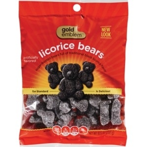 slide 1 of 1, CVS Gold Emblem Licorice Candy Bears, 10.5 oz