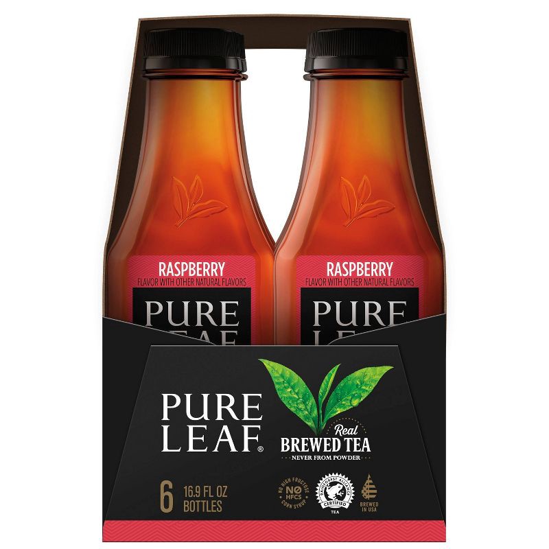 slide 2 of 5, PURE LEAF RTD Pure Leaf Raspberry Iced Tea - 6pk/16.9oz Bottles, 6 ct; 16.9 oz