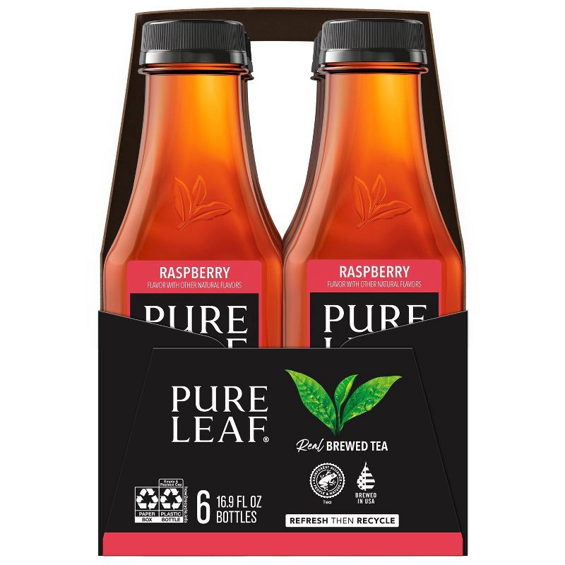 slide 3 of 8, PURE LEAF RTD Pure Leaf Raspberry Iced Tea - 6pk/16.9oz Bottles, 6 ct; 16.9 oz