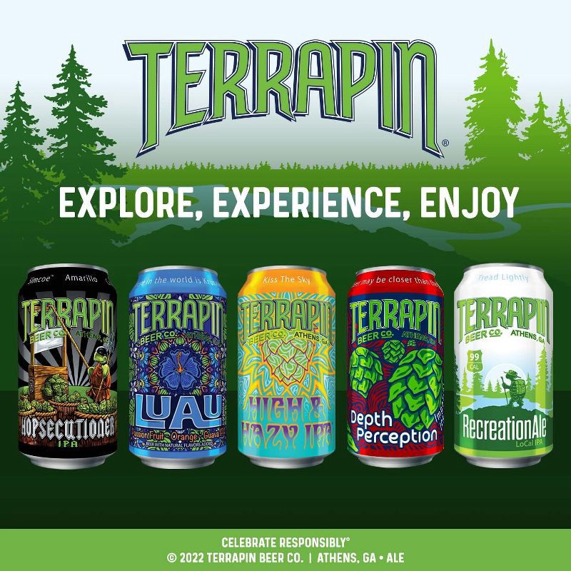 slide 6 of 8, Terrapin Beer Co. Terrapin Recreation Ale Session IPA Beer - 12pk/12 fl oz Cans, 12 ct; 12 fl oz