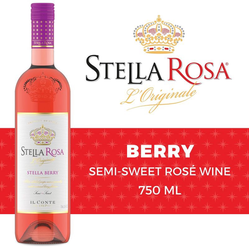 slide 2 of 14, Stella Rosa Stella Berry Rosé Wine - 750ml Bottle, 750 ml
