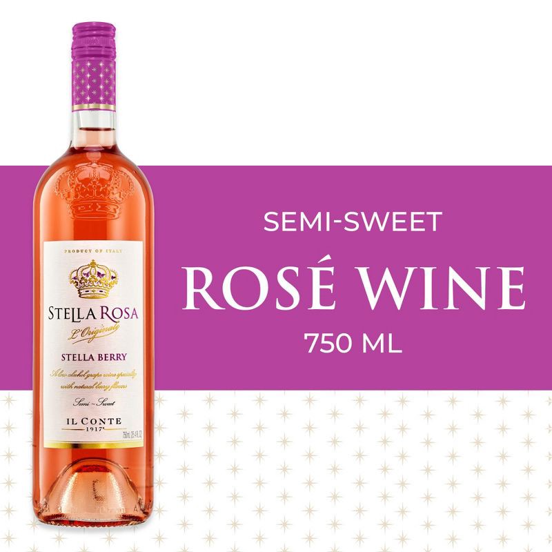 slide 2 of 10, Stella Rosa Stella Berry Rosé Wine - 750ml Bottle, 750 ml