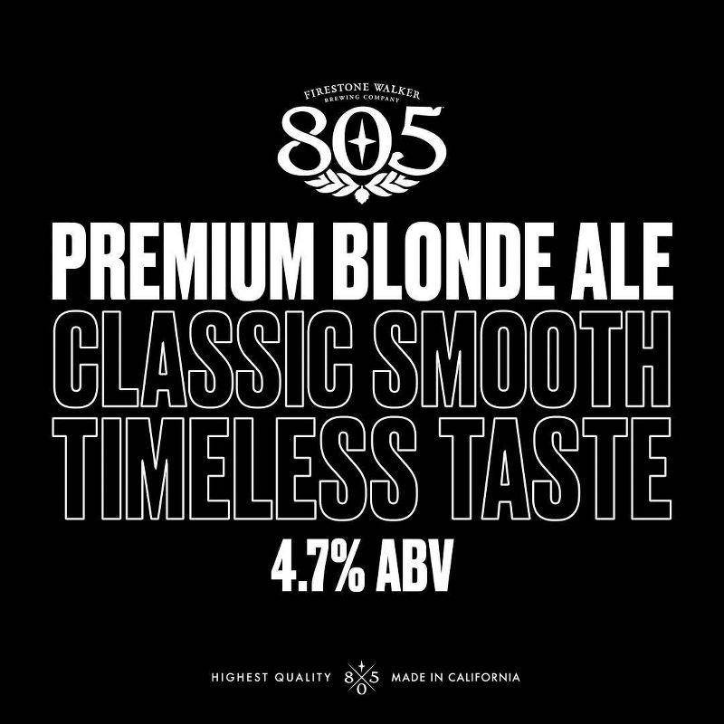 slide 3 of 8, Firestone Walker Brewing Company 805 Blonde Ale Beer - 12pk/12 fl oz Bottles, 12 ct; 12 fl oz