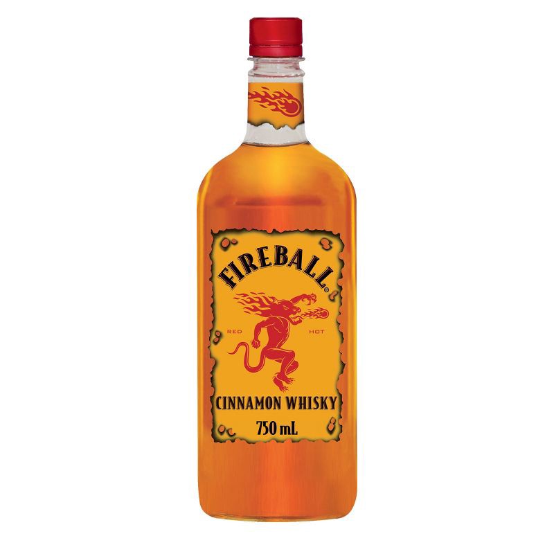 slide 1 of 6, Fireball Red Hot Cinnamon Blended Whisky - 750ml Plastic Bottle, 750 ml