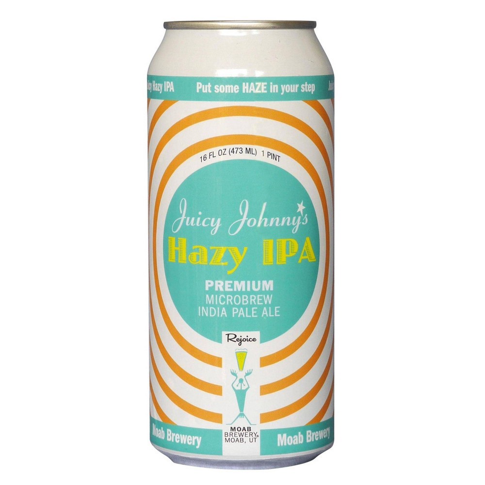 slide 2 of 2, Moab Brewery Moab Juicy Johnny's Hazy IPA Beer - 4pk/16 fl oz Cans, 4 ct; 16 fl oz