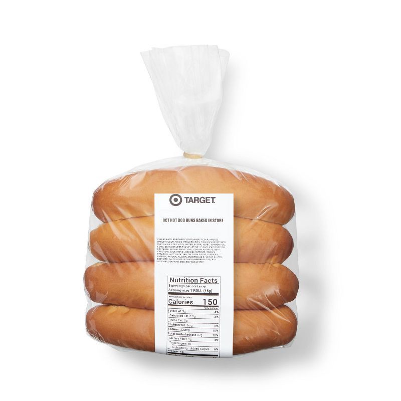 slide 3 of 3, Hot Dog Buns - 121.8oz/8ct - Favorite Day™, 121.8 oz, 8 ct