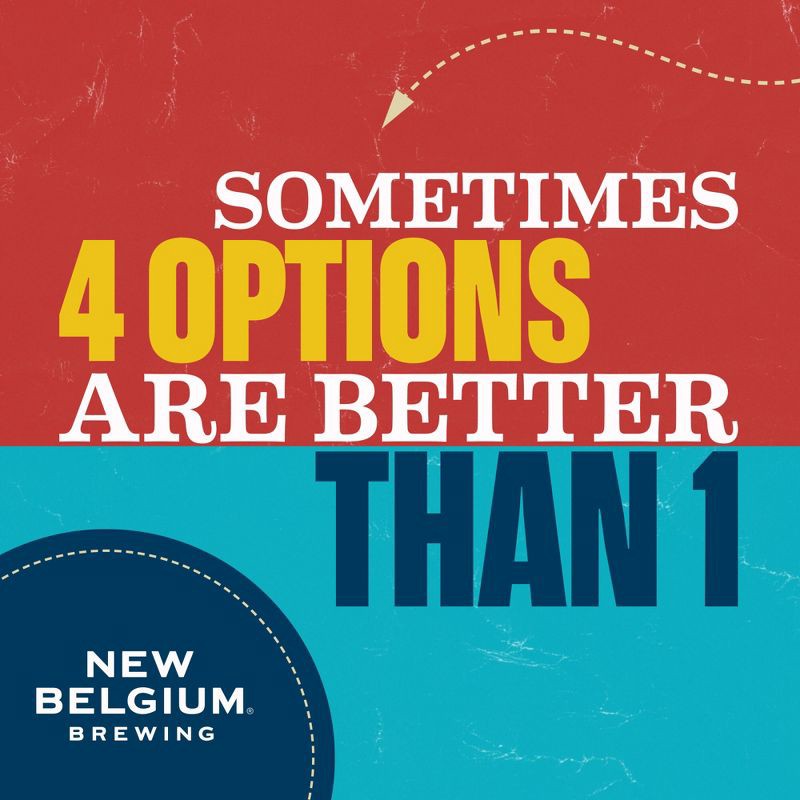 slide 4 of 8, New Belgium Brewing Variety Pack - 12pk/12 fl oz Cans, 12 ct; 12 fl oz