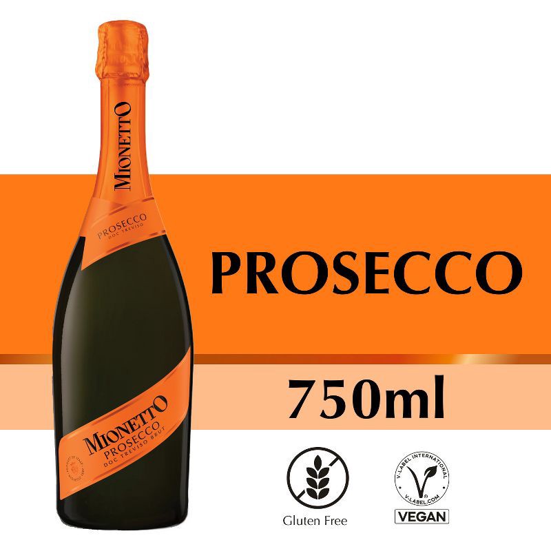 slide 6 of 6, Mionetto Prosecco Brut Sparkling White Wine - 750ml Bottle, 750 ml