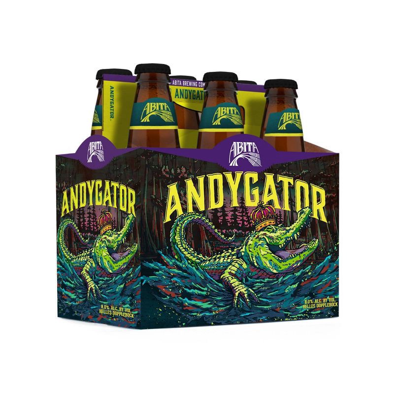slide 3 of 8, Abita Andygator Helles Dopplebock Beer - 6pk/12 fl oz Bottles, 6 ct; 12 fl oz