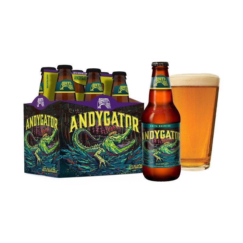 slide 4 of 8, Abita Andygator Helles Dopplebock Beer - 6pk/12 fl oz Bottles, 6 ct; 12 fl oz
