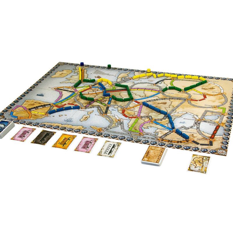 slide 4 of 4, Ticket To Ride Europe Board Game: Days of Wonder, Strategy Game for 2-5 Players, 30-60 Minutes, 1 ct