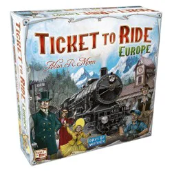 Ticket To Ride Europe Board Game: Days of Wonder, Strategy Game for 2-5 Players, 30-60 Minutes