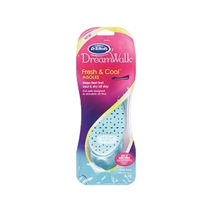 slide 1 of 1, Dr. Scholl's Dream Walk Fresh & Cool Insoles, 1 Pair, 1 pair