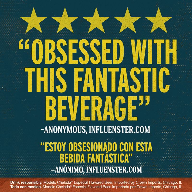 slide 8 of 10, Modelo Especial Modelo Chelada Especial Beer - 24 fl oz Can, 24 fl oz