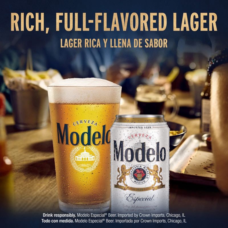 slide 3 of 8, Modelo Especial Lager Beer - 24 fl oz Can, 24 fl oz