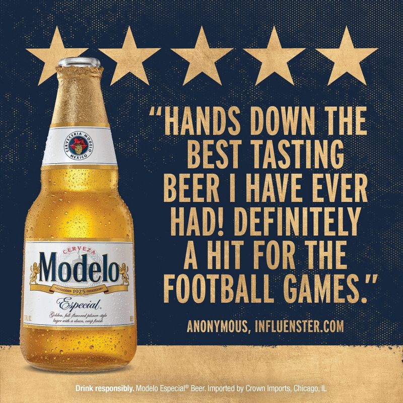 slide 8 of 8, Modelo Especial Lager Beer - 24 fl oz Can, 24 fl oz